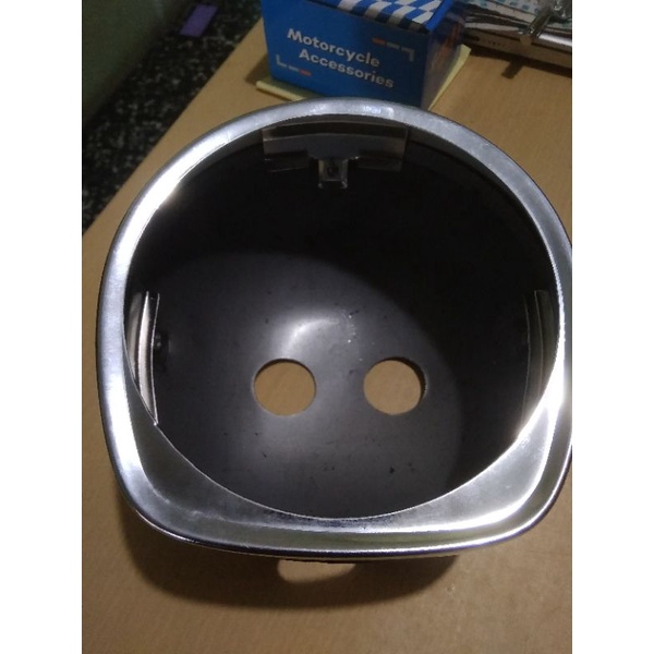 Batok cover lampu depan vanvan press lis chrome pnp daymaker 5,75 inch cb gl mp tiger custom