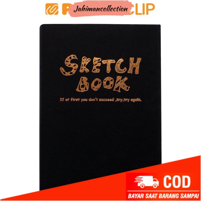 

✨ BISA COD ✨ SKETCHBOOK POTENTATE BLACK/HITAM 021404