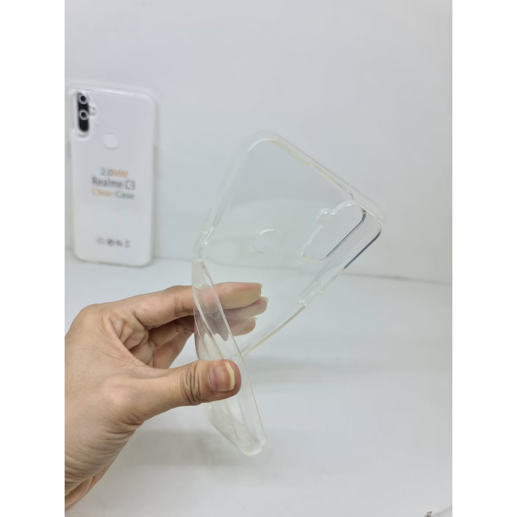 Soft Case OEM Transparan Realme C3 6.5 Inchi Clear Ultra Thin TEBAL 2.0mm SUPER CLEAR