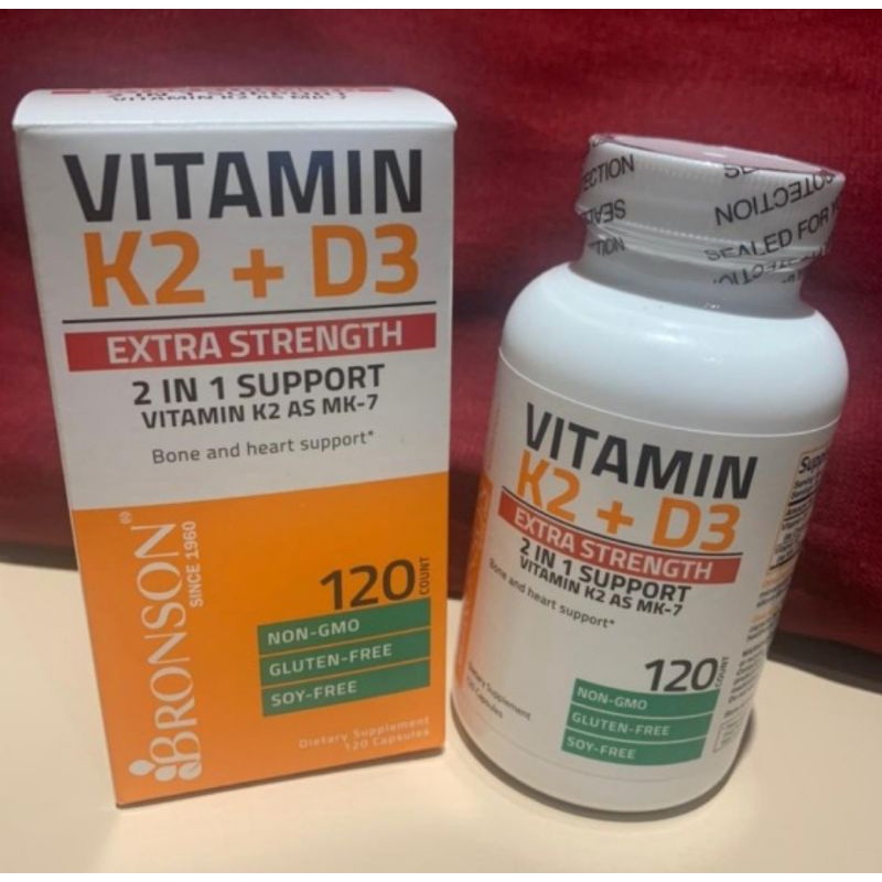 Bronson Vitamin K2 D3 10000IU Extra Strength D3 K2 10.000IU 10000 IU ORIGINAL ASLI