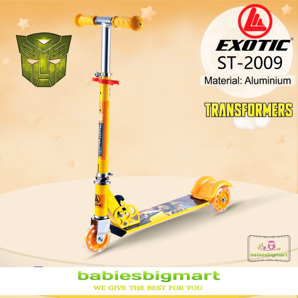 Scooter Exotic ST 2009 Otoped Skuter Anak New Transformer Little Pony