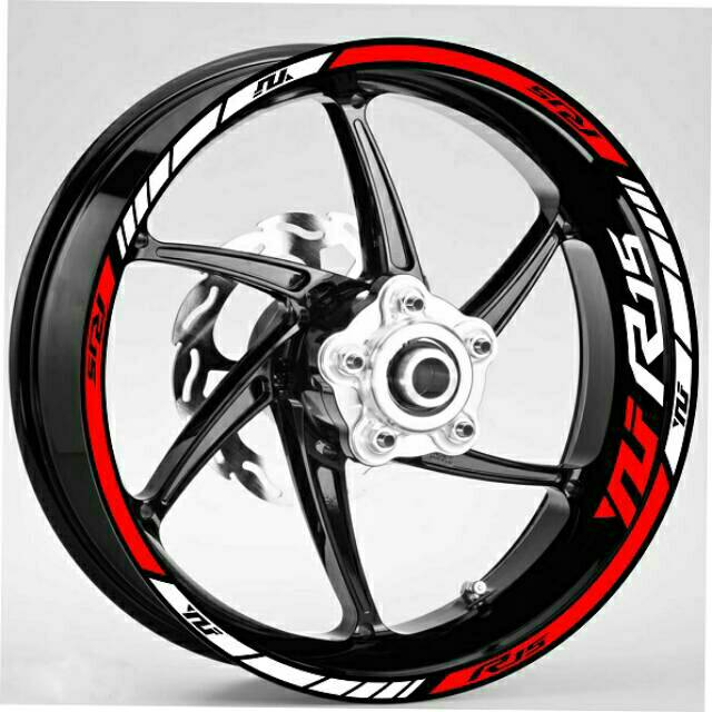 Stiker Velg Yamaha R15 VVA R15 V3 uk Velg 17"