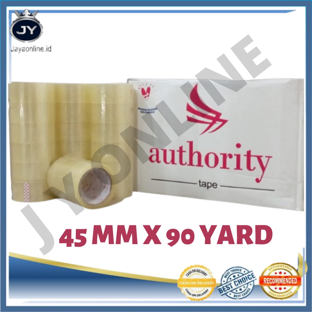 JY Lakban Bening 45 MM x 90 Yard Authority Murah