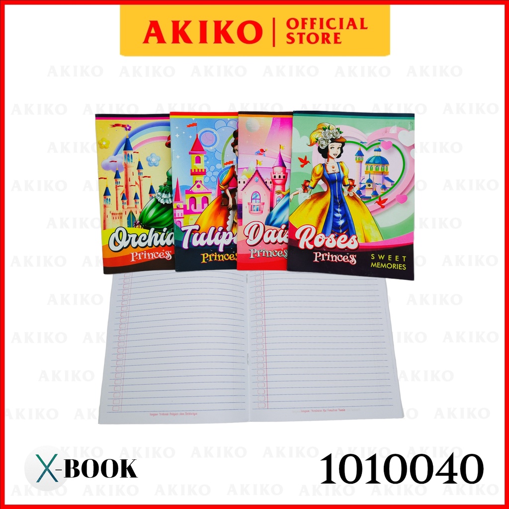 

Buku Tulis Kwarto 38/58 x-book Motif Campur