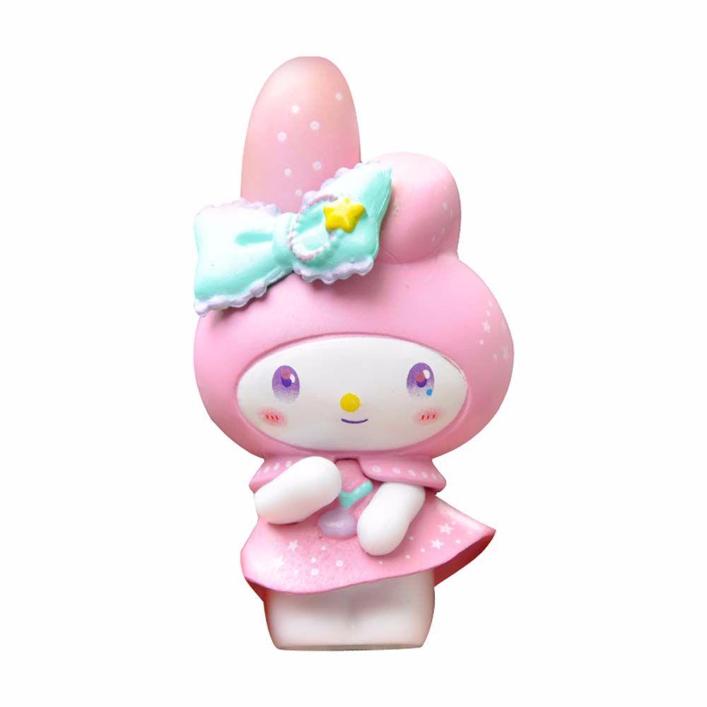 Lanfy My Melody Mainan Anak Lucu Model Koleksi Kuromi Dekorasi Desktop Cinnamoroll Figure Toys