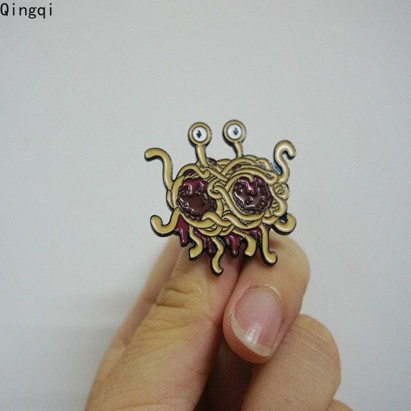 Bros Pin Enamel Desain Pastafarianisme Monsterism Terbang Untuk Hadiah Teman