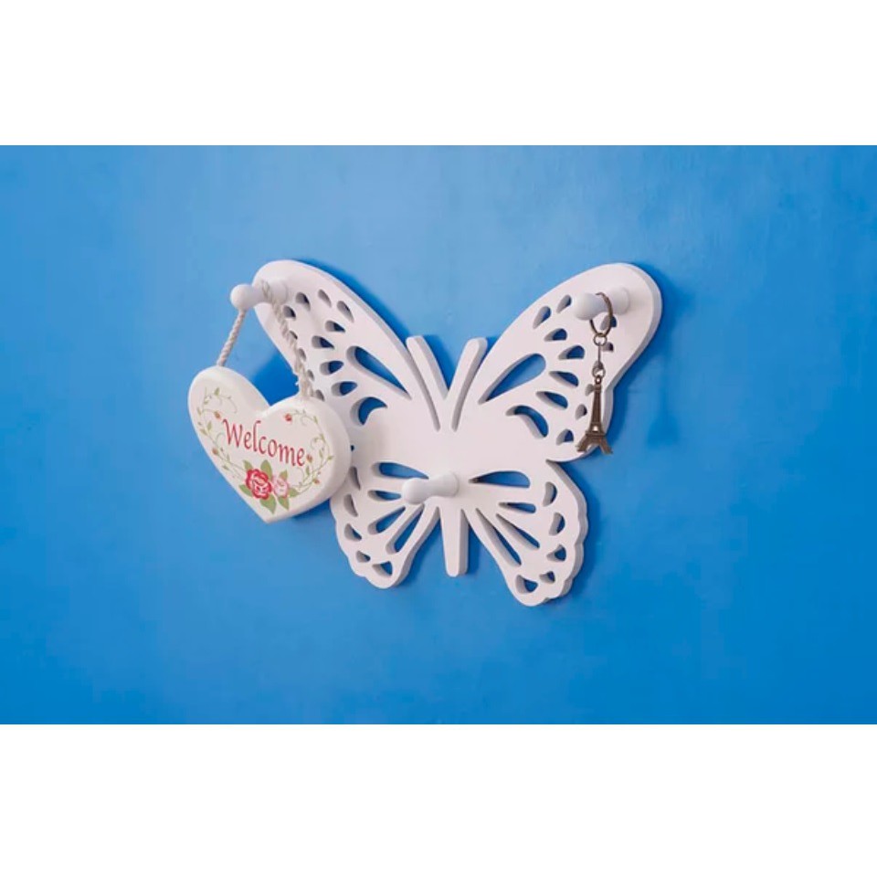 KUP - COD MURAH HANGER LOVE - KUPU KUPU  -GANTUNGAN RAK DINDING VINTAGE KUNCI HIASAN HOOK