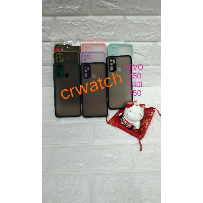 GROSIR CASE MY CHOICE+RING CAMERA VIVO Y30 BUMPER CASE CANDY HARDCASE MACARON VIVO Y30 CASING