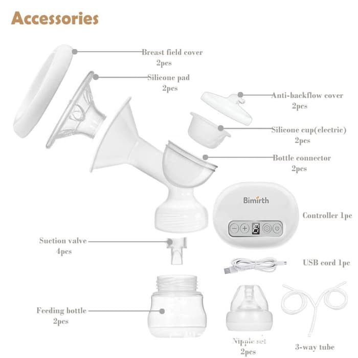 Bimirth Double Electric Breast Pump Pompa Asi Elektrik