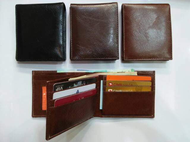 Dompet cowo 3 slot uang pendek lipat