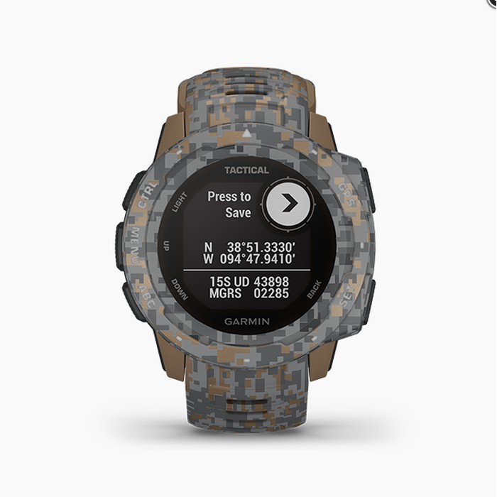 Garmin Instinct Tactical Camo Coyote Tan Garansi Resmi TAM 2 Tahun