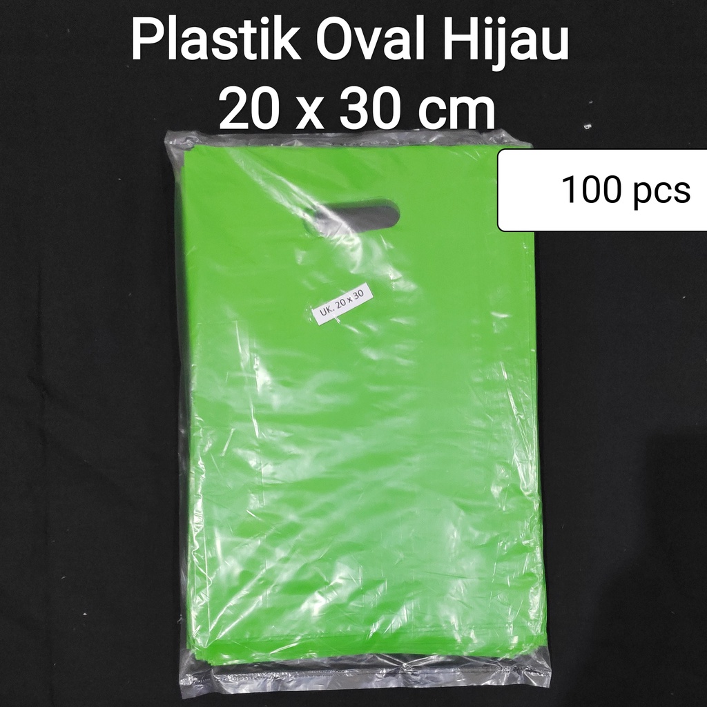 HD Oval Polos 20x30 (100pcs), Plastik bungkus baju, plastik baju, plastik oval