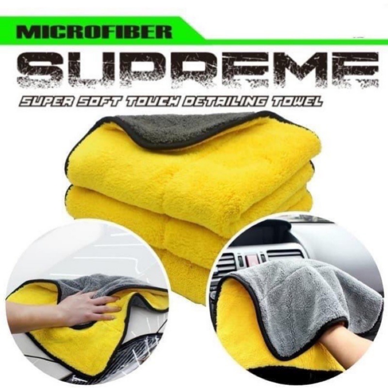 [LC] 1431 Kain Lap Microfiber JUMBO MOBIL Serbaguna 30x30cm Kain Lap Meja Piring Dapur motor anti minyak CAR WASH TOWEL 2 Sisi Halus  Multifungsi