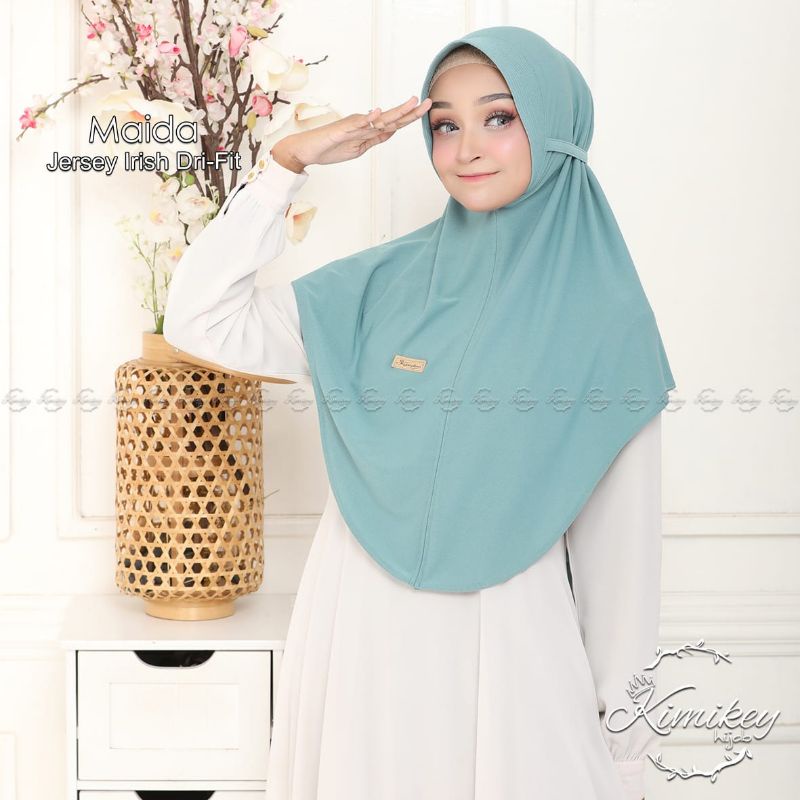 kimikey MAIDA Jilbab Instan Jersey Irish Dry Fit Bergo Pad Hijab