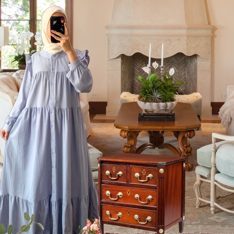 Gamis Premium Linen Crinkle HQ Model Babydoll Busui Wudhu Friendly