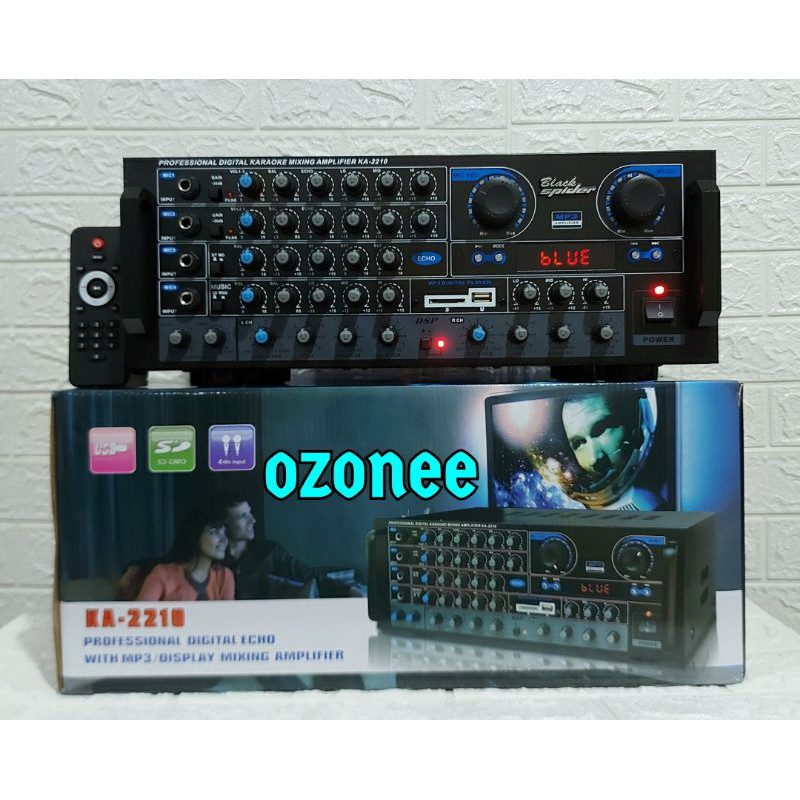 POWER AMPLIFIER BLACK SPIDER KA2210 AMPLI BLACK SPIDER KA2210 ORIGINAL