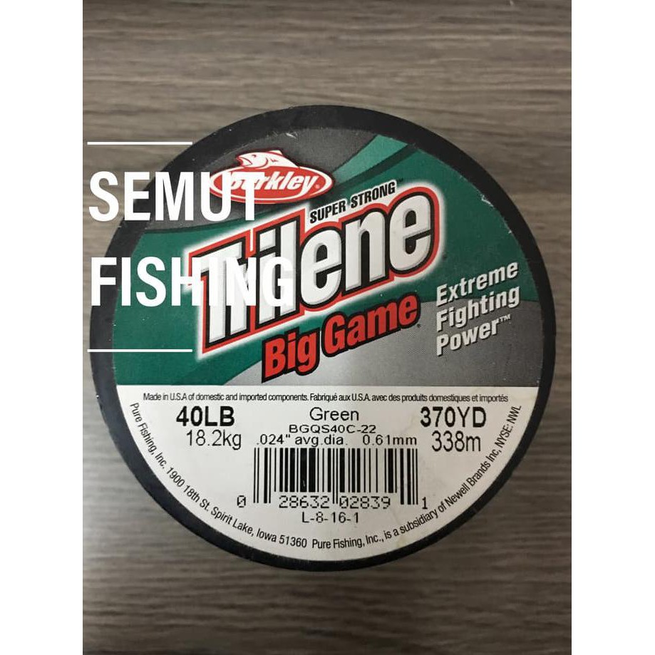 BERKLEY TRILENE BIG GAME GREEN | 40LB 370YD