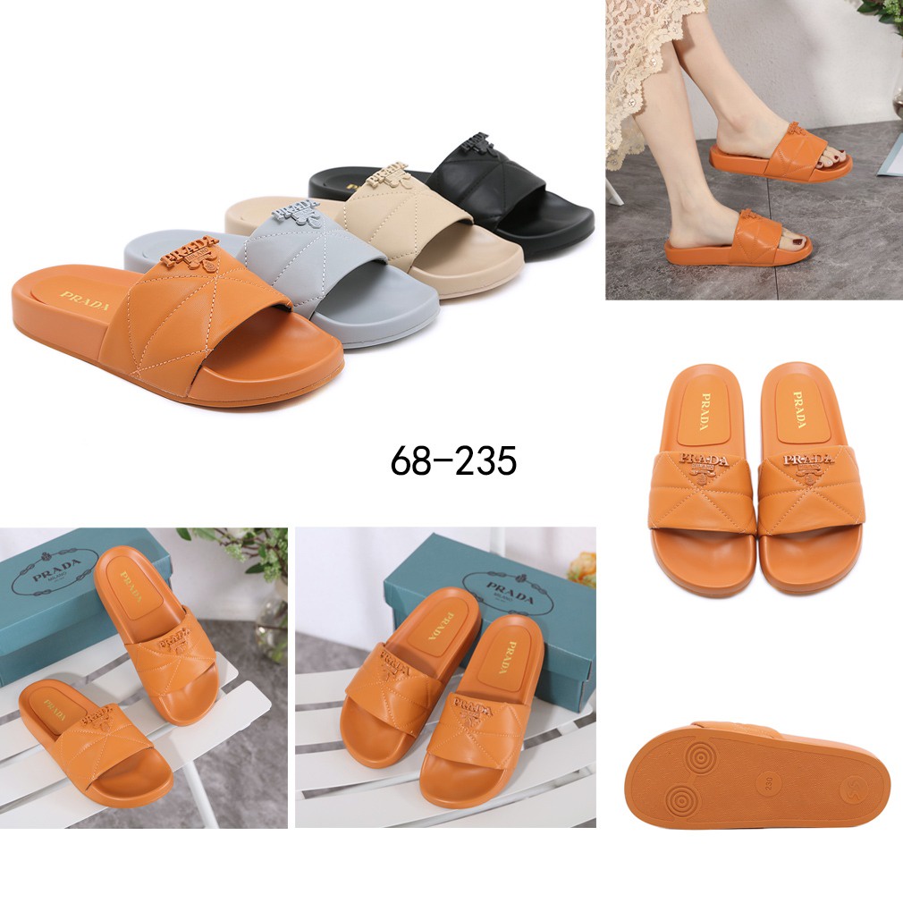 PR Quilted Nappa Slides Sandals 68-235