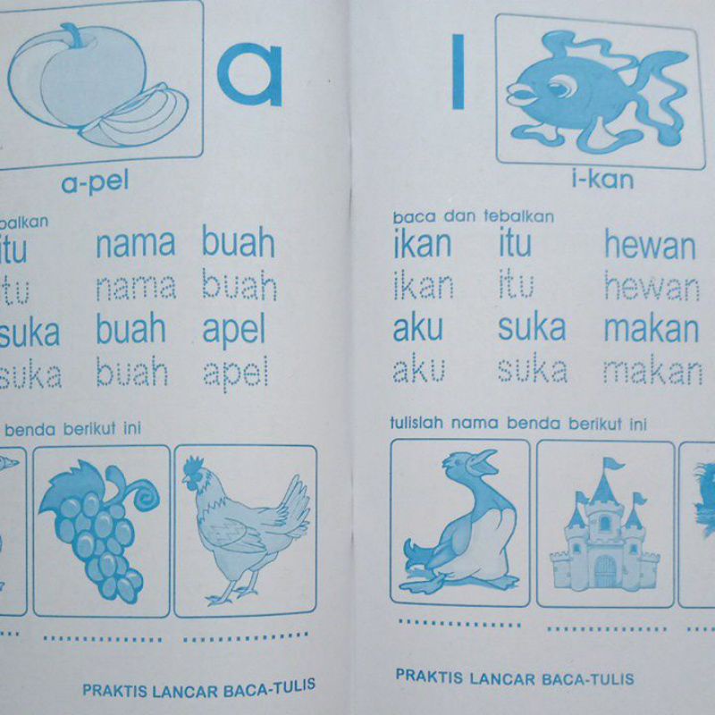 Buku Praktis Lancar Baca Tulis Untuk Anak