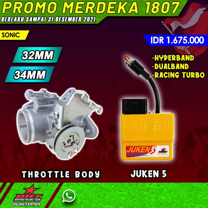 THROTTLE BODY + JUKEN 5 SONIC PROMO MERDEKA 1807
