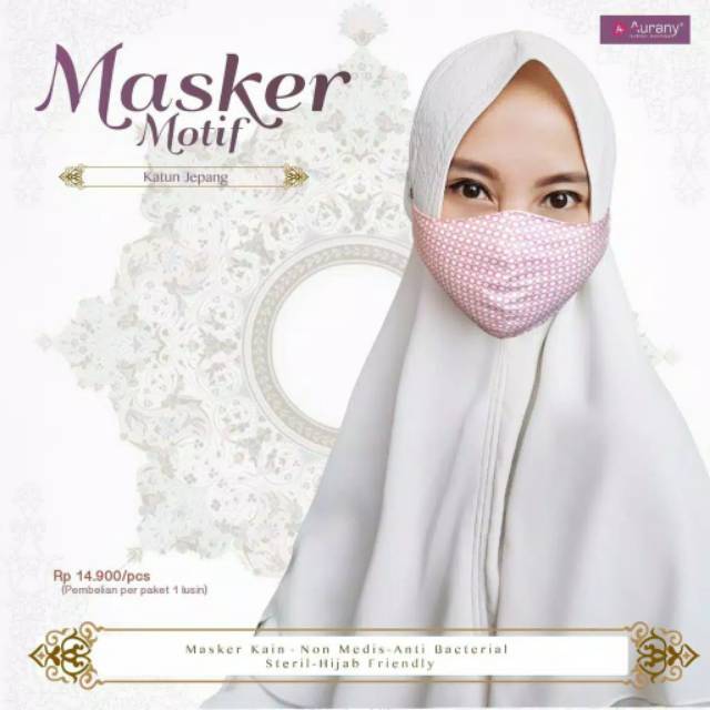 MASKER MOTIF || ANAK &amp; DEWASA || AURANY