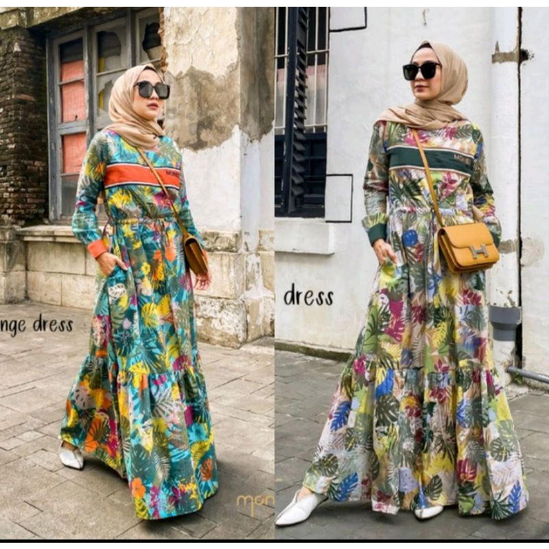 Aletha Green dress by monel dan Aletha orange dress by Monel
