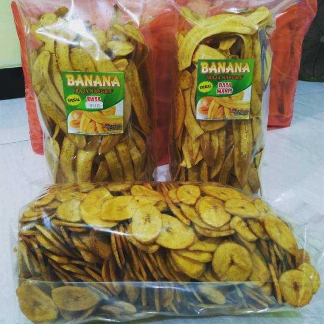 

Keripik pisang raja nangka 200 gr, 500 gr rasa manis