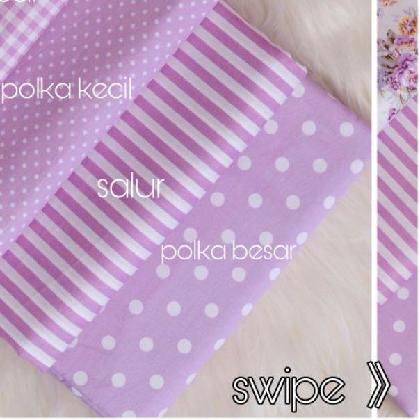 kain bahan katun jepang TOKAI SENKO motif lavender series - warna ungu