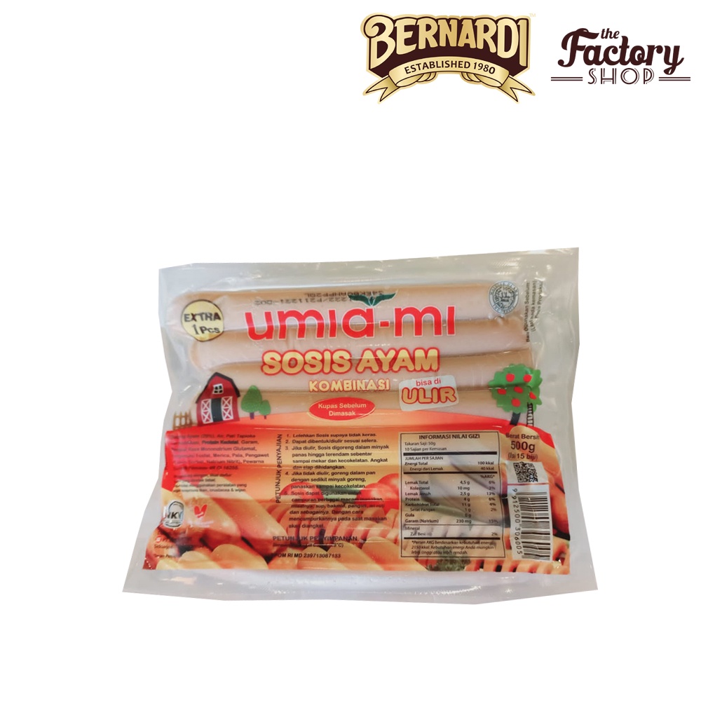 

Umia-mi Sosis Ayam Ulir 500g (15bj)