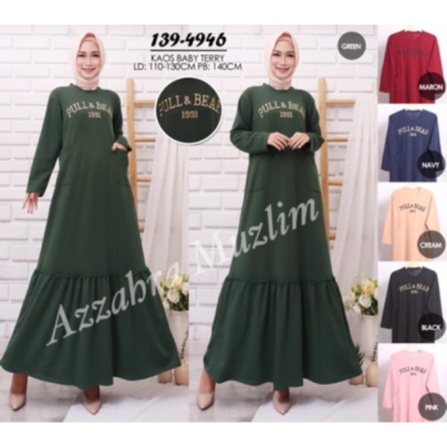 GAMIS BABYTERRY IMPORT BORDIR Ori Saku depan / R.5 - 139-4946