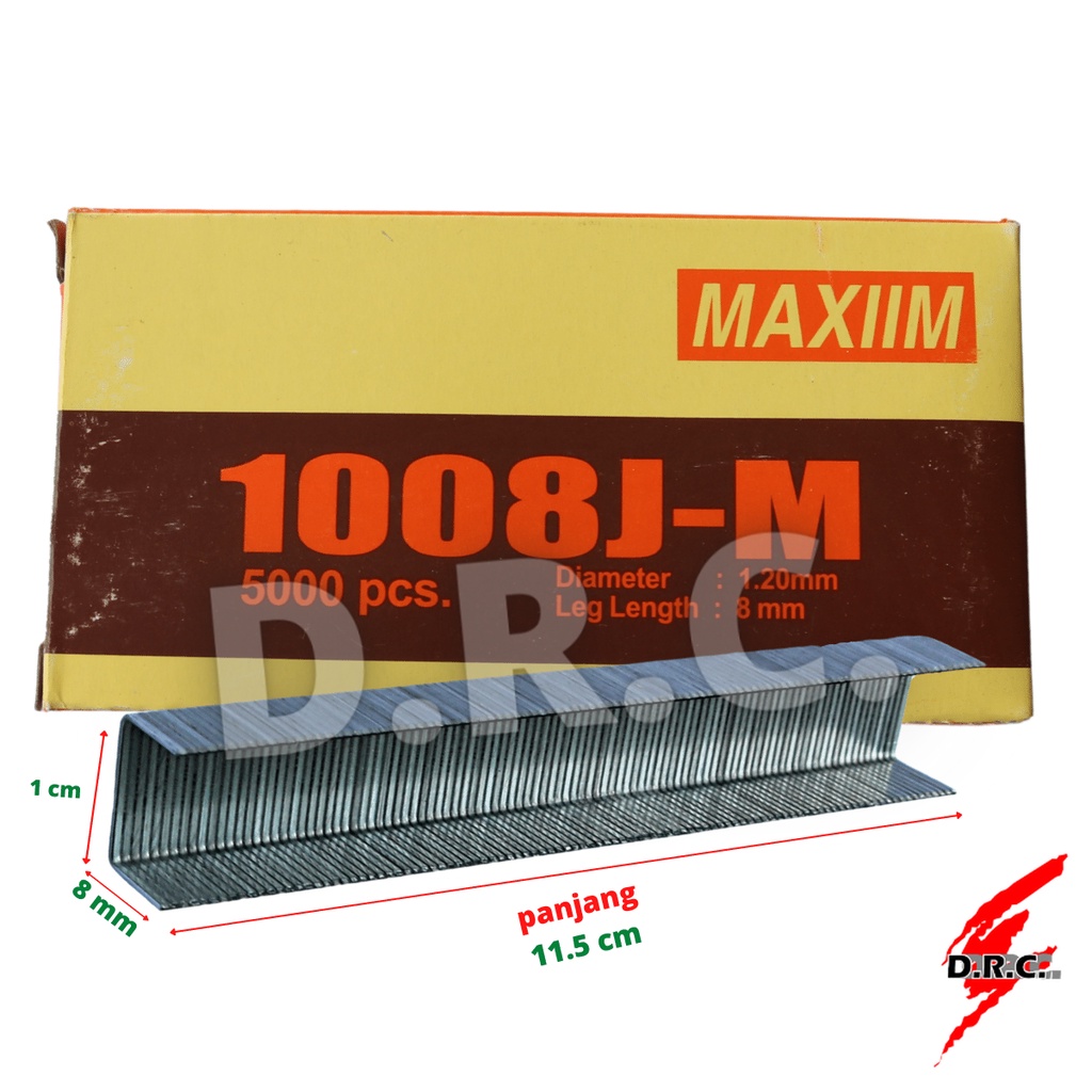 

Isi staples tembak MAXIIM 1008J-M isi gun tacker 8mm