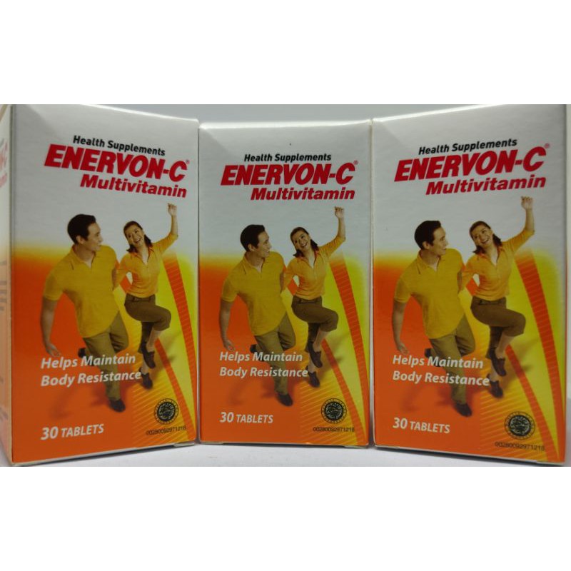 Enervon C Multivitamin / Active 30 Tablet / Zinc / Vitamin C / B Komplek