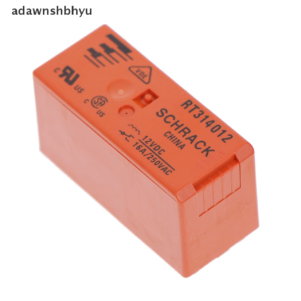 Adawnshbhyu 2Pcs RT original314012 8pin 12V RT314012 Relay schrack 16A 250VAC Baru