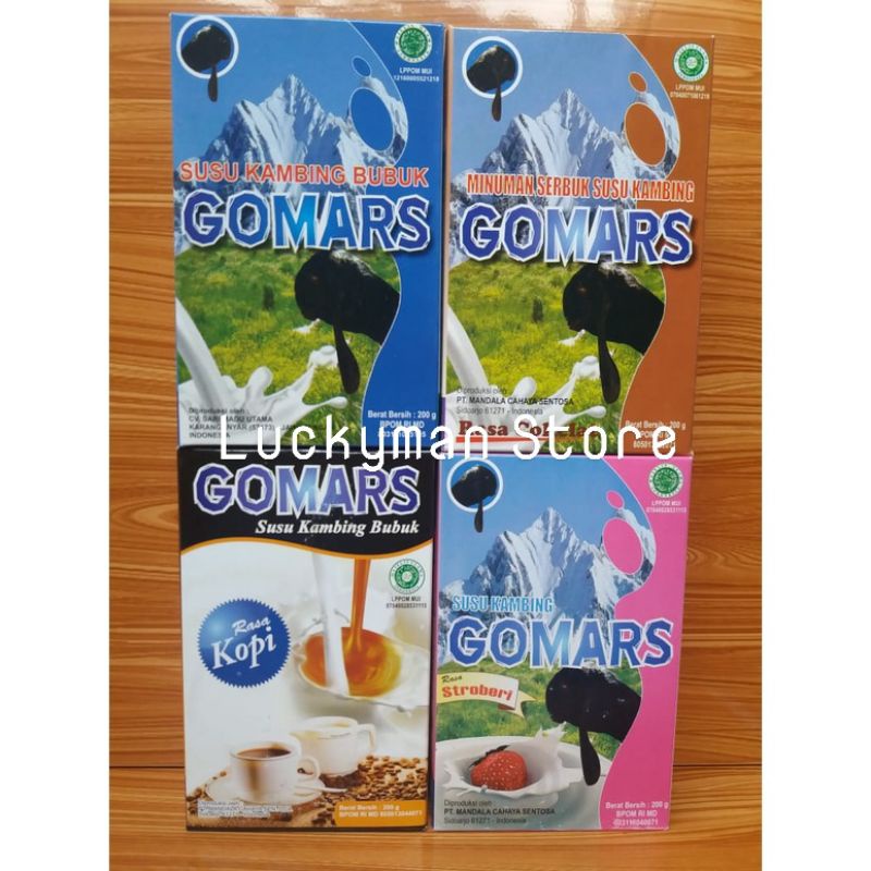 

GOMARS Susu Bubuk Kambing Etawa Murah terMurah vanilla original coklat cokelat stroberi strawberry kopi