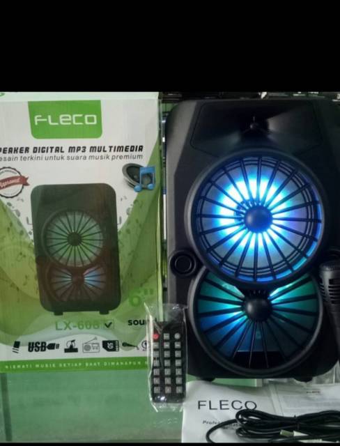 BISA COD Fleco speaker Speaker Fleco LX 608 Free Mix/Speaker Fortable