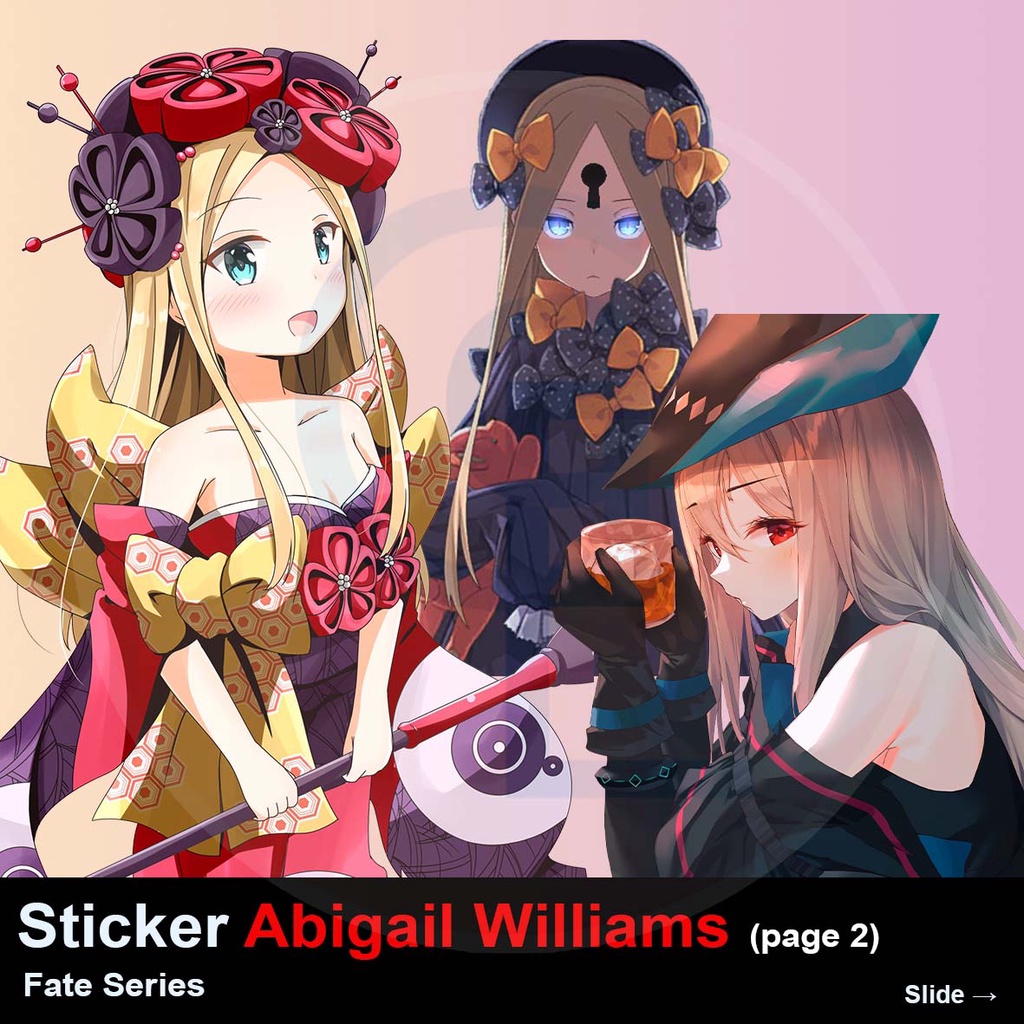 Stiker Anime FATE Abigail Williams Tumblr Bom Laptop Helm Hp Loli