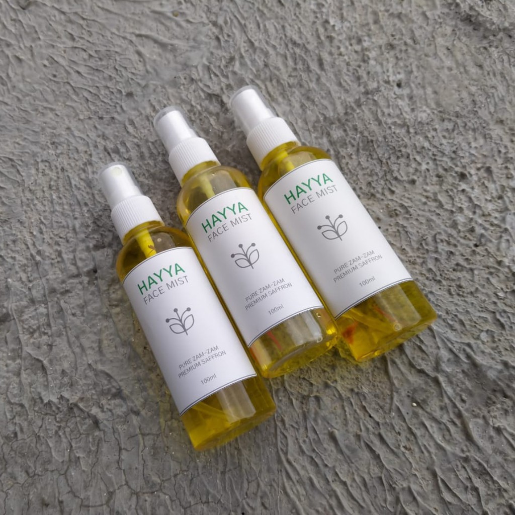 FACE MIST SAFFRON WITH PURE ZAMZAM WATER 100% 100ml ORIGINAL [Magic Beauty Water] BY HAYYA