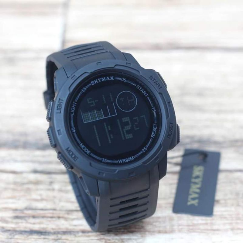 JAM TANGAN PRIA SKYMAX DIGITAL RUBBER 5CM
