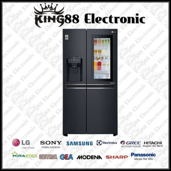 LG GC-X247CQAV KULKAS SIDE BY SIDE INSTAVIEW DOOR IN DOOR NEW