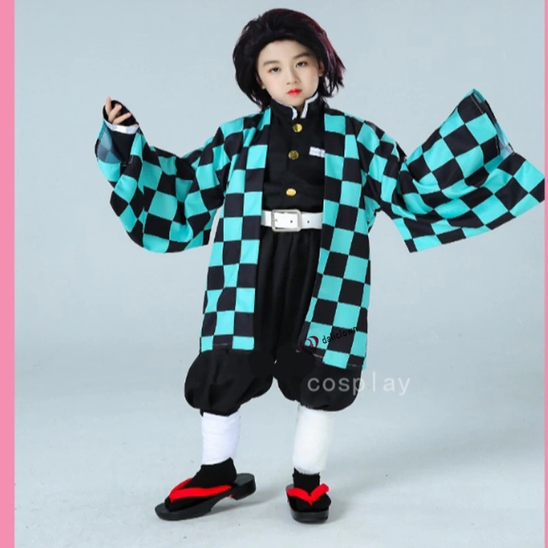 kostum cosplay anak demon slayer kimetsu no yaiba tanjiro nezuko shinobu zenitsu giyuu japan anime