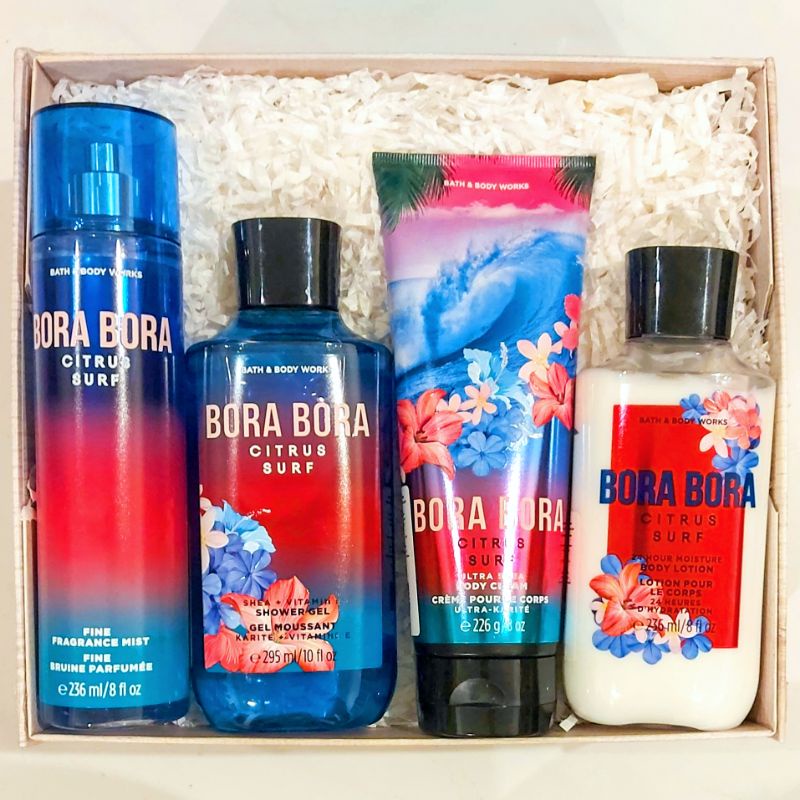 BBW BORA BORA CITRUS SURF GIFT SET PAKET BATH &amp; BODY WORKS