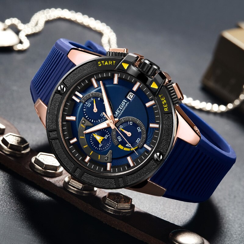 MEGIR 2095 Jam Tangan Pria Analog Chronograph WATCHKITE WKOS