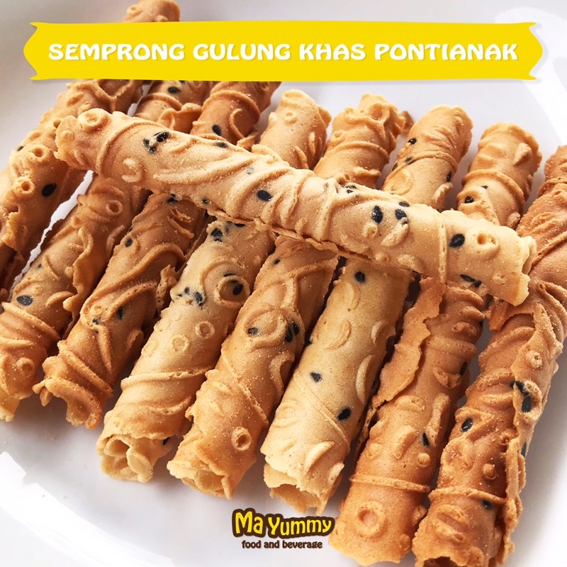 SEMPRONG GULUNG KHAS PONTIANAK 250gr (SNACK KILOAN / CEMILAN / MURAH MERIAH / JAJANAN ENAK / MAKANAN