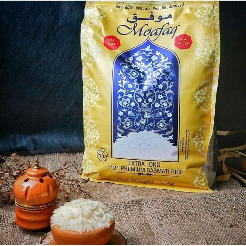 Beras Basmati India MOAFAQ 5kg MOAFAQ 5 Kg extra long premium