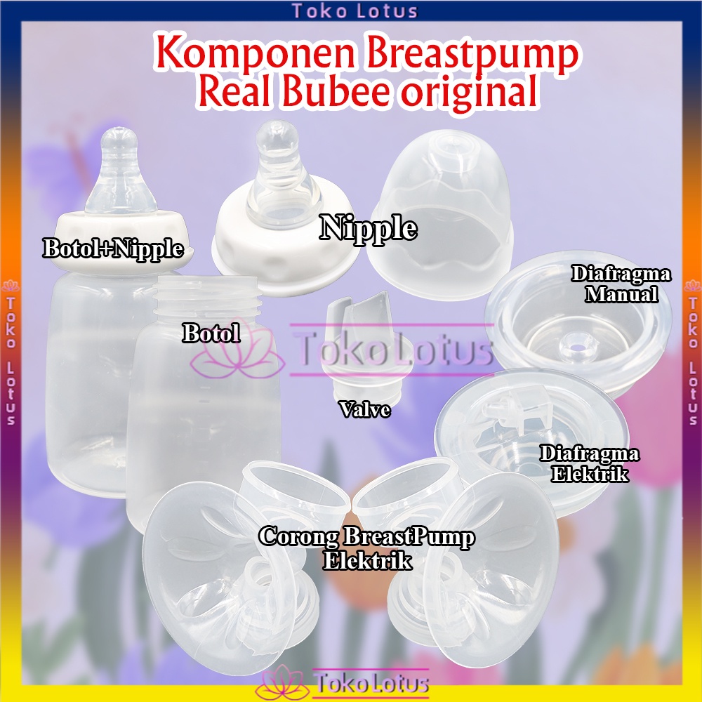 [BISA COD] Nipple Bottle Valve dan Diafragma  Botol Minum Anak Polos Transparan DOT bayi menyusui