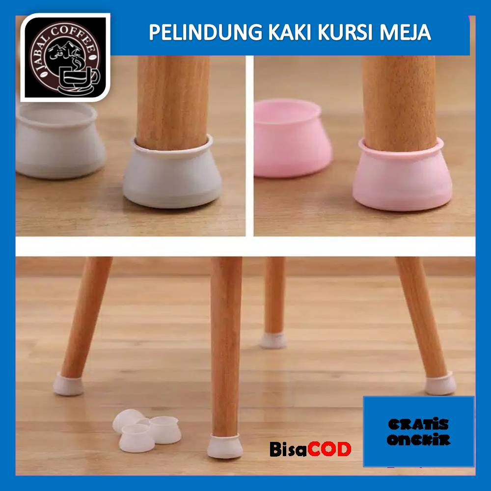 Pelindung Kaki Kursi Dan Meja / Alas Pelindung Kaki Meja Kursi Bahan Silkon Anti Licin / Cover Pelindung Alas Kaki Kursi Mej