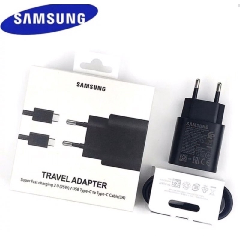 Charger Samsung Ori 100 Note10 Real 25W + Fast Charging Colokan Type C - Type C