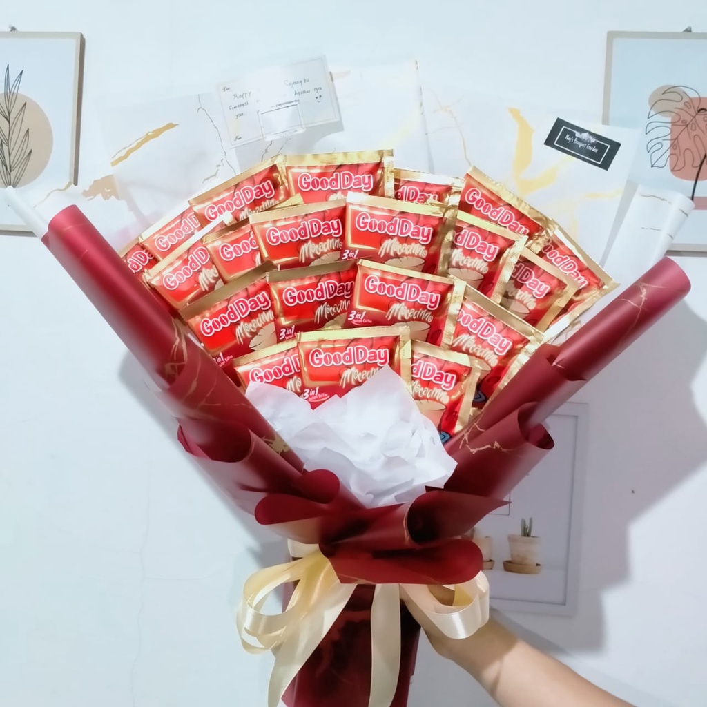 

BUKET KOPI GOODDAY KAPAL API MILO BISA REQUEST 20PCS 30 PCS MURAH PREMIUM CELLOPHANE