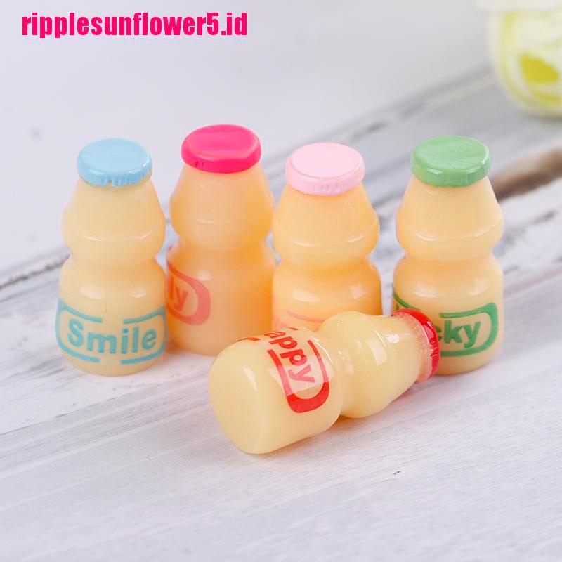 5pcs / lot Miniatur Minuman Susu Untuk Rumah Boneka