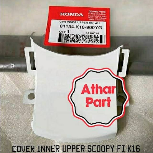 Cover Inner Upper Scoopy FI K16 Putih